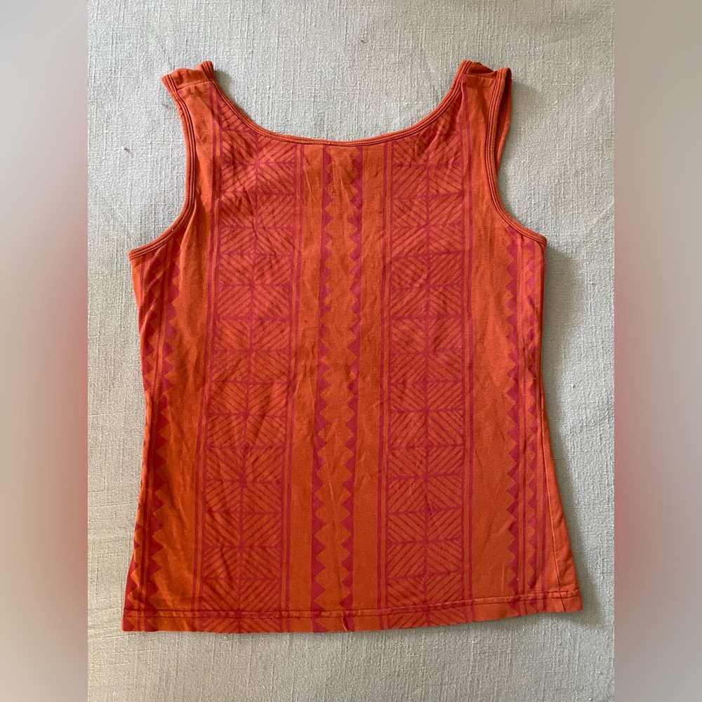 Tank Top with Geometric Design